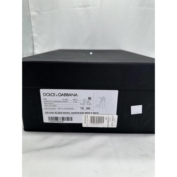 Dolce & Gabbana Women's Keira Floral Block Heel Platform Flowers EUR 36 US 6 - Picture 7 of 7